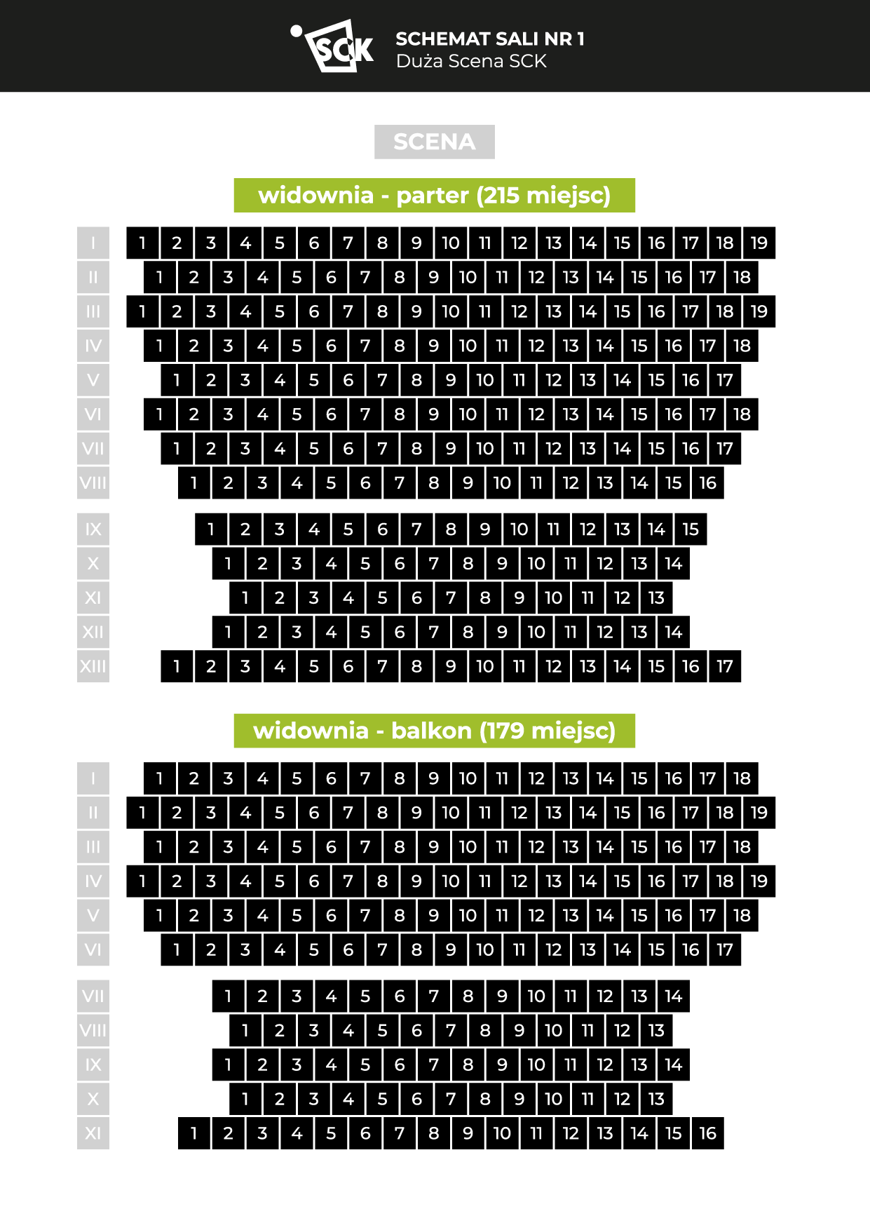 schemat siedzeń sali 1 duża scena